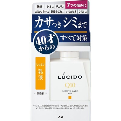 mandom LUCIDO Aging Care Milk 100ml Men's total care emulsion Q10