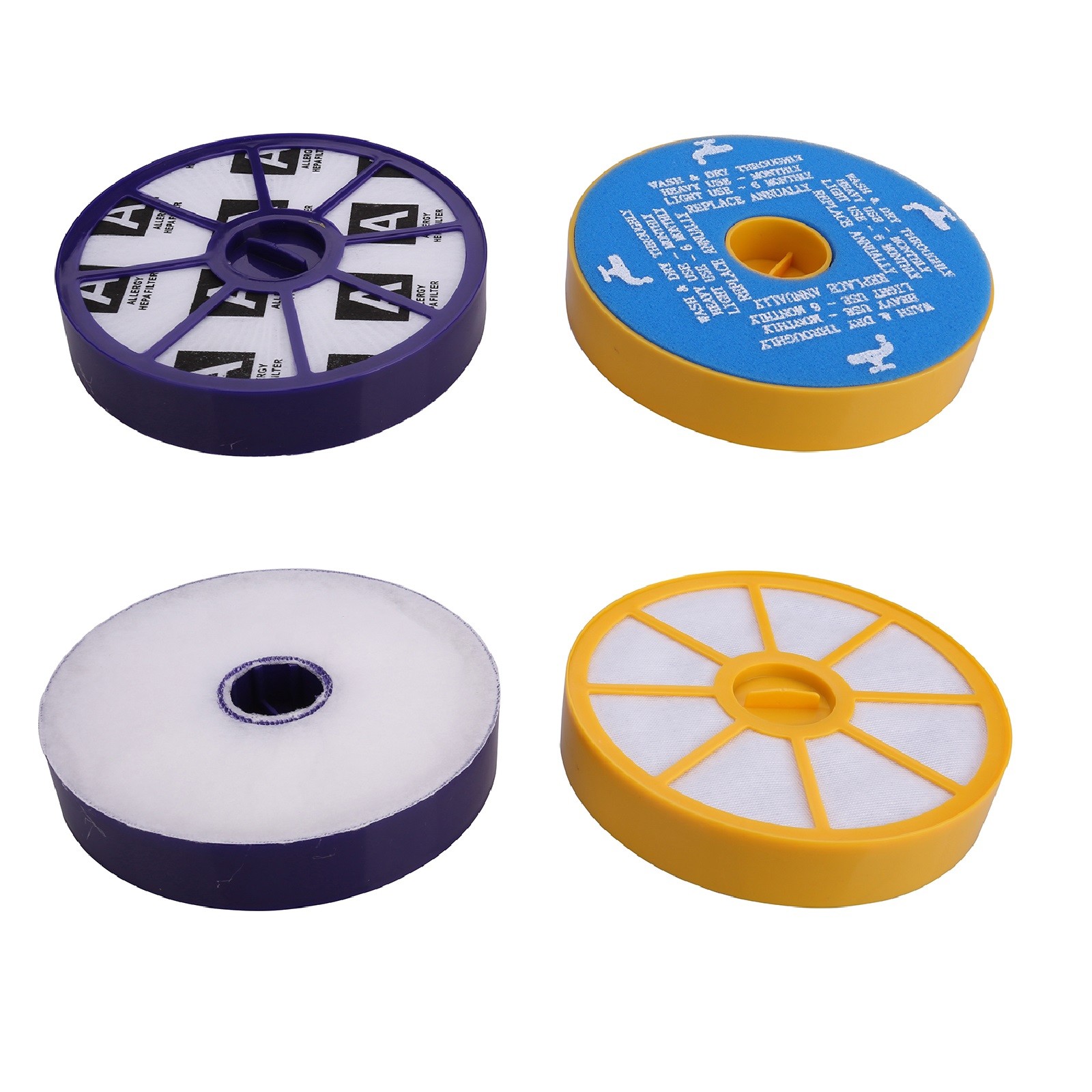 2 Washable Pre & Post Motor HEPA Filter Kit For Dyson DC05 DC08 Vacuum