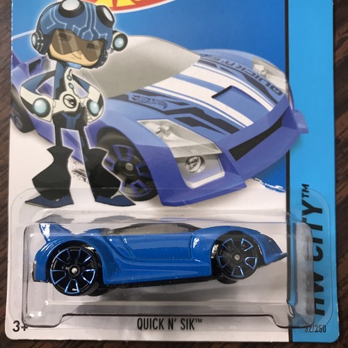 2014 Quick N Sik #32 Hw City Blue 1:64 New