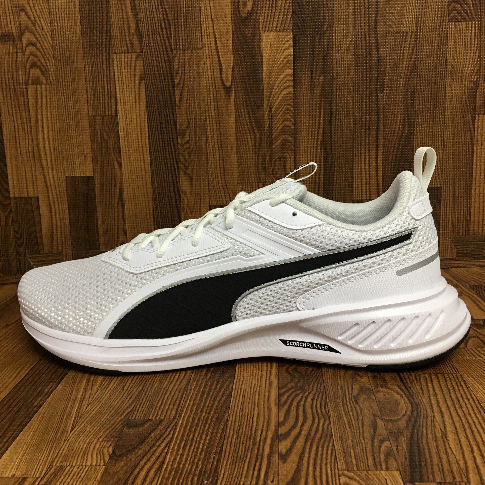 Puma Scorch Runner (мужской размер 11,5), белые спортивные беговые кроссовки #904