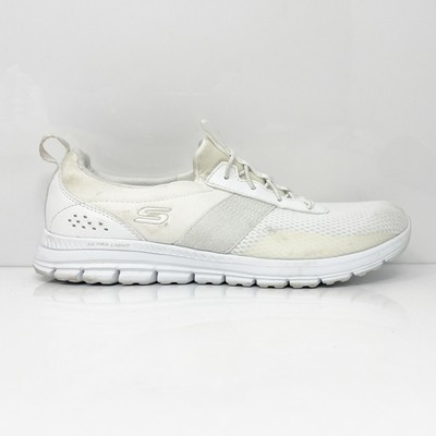 

Skechers Womens Luminate Forever After 104072 Белая повседневная обувь Кроссовки Размер 7, Белый, Luminate Forever After