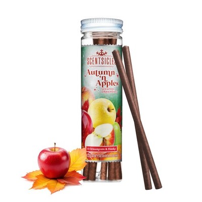 Weihnachts Baum Duft Stäbchen - 6x Herbst Apfel - Tanne Raumduft Aroma Sticks