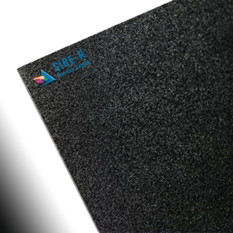 Black ABS Plastic Sheet - 8" x 8" 1/8" -
