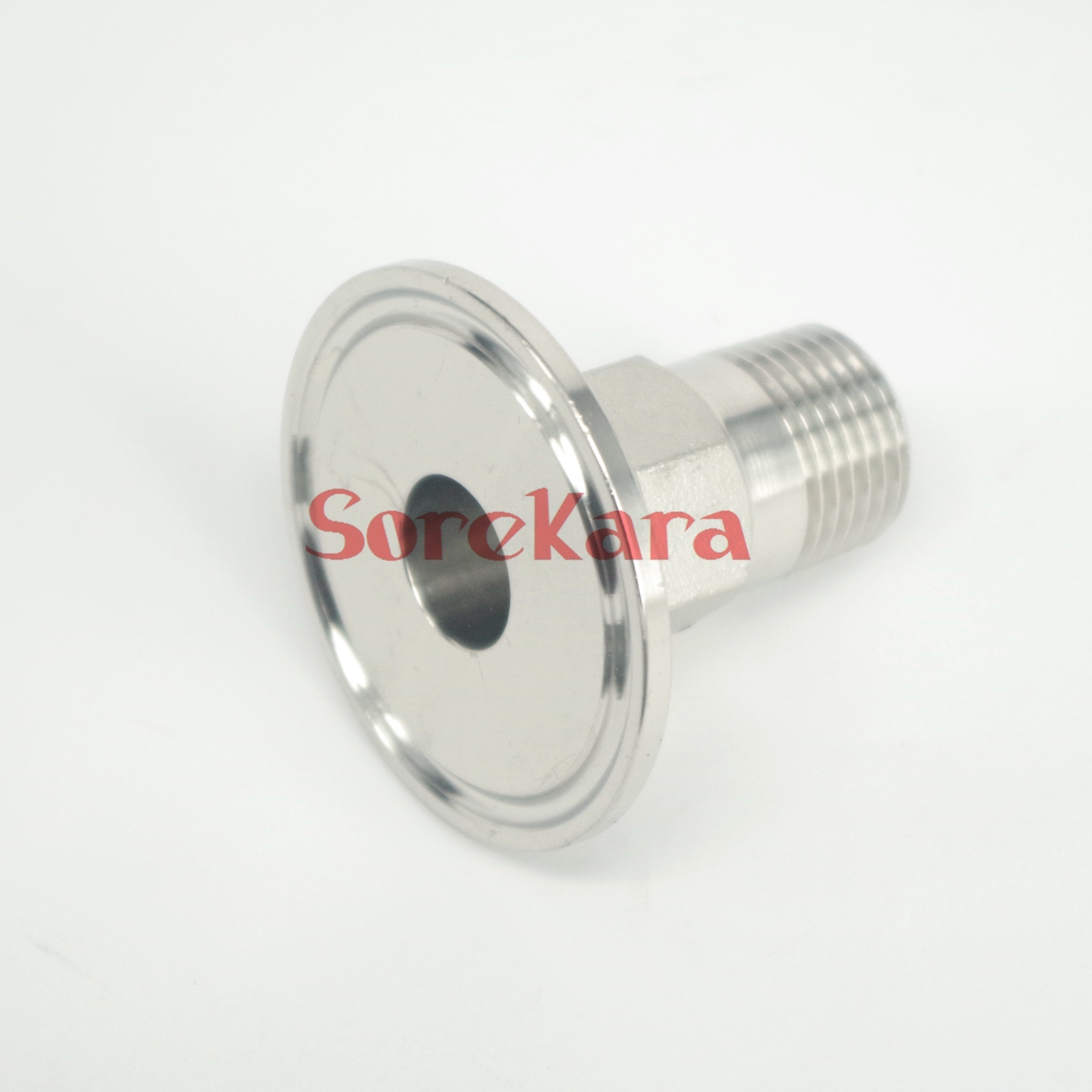 1/" BSPT Male 1.5/" Tri Clamp SUS304 Sanitary Fitting Hex Nut Connector Homebrew