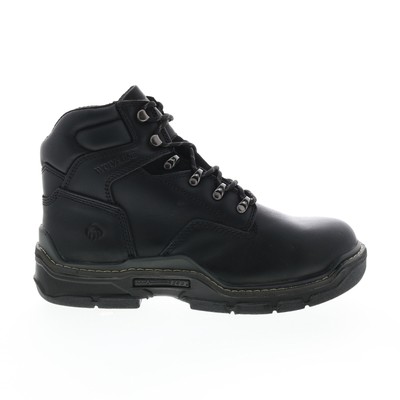 

Wolverine Raider Durashocks 6 W210058 Мужские черные кожаные рабочие ботинки, Черный, Wolverine Raider Durashocks 6"