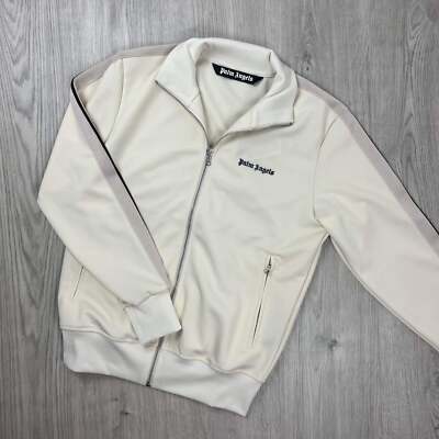 Pre-owned Palm Angels Track Jacket In Colour_beige, Colour_cream, Outerwear