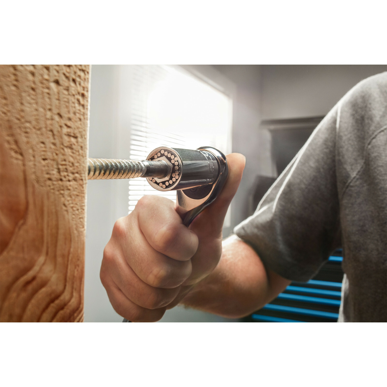 Hart 3piece 3/8inch Drive Universal Socket Set Chrome Fits Any Size