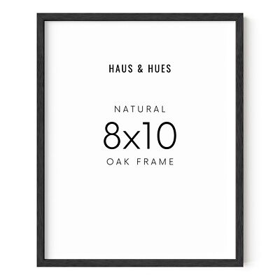 Haus and Hues Modern 8x10 Picture Frame   Minimalist 8x10 Frame Made Beige/Black