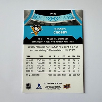 2021 Upper Deck MVP #219 Sidney Crosby