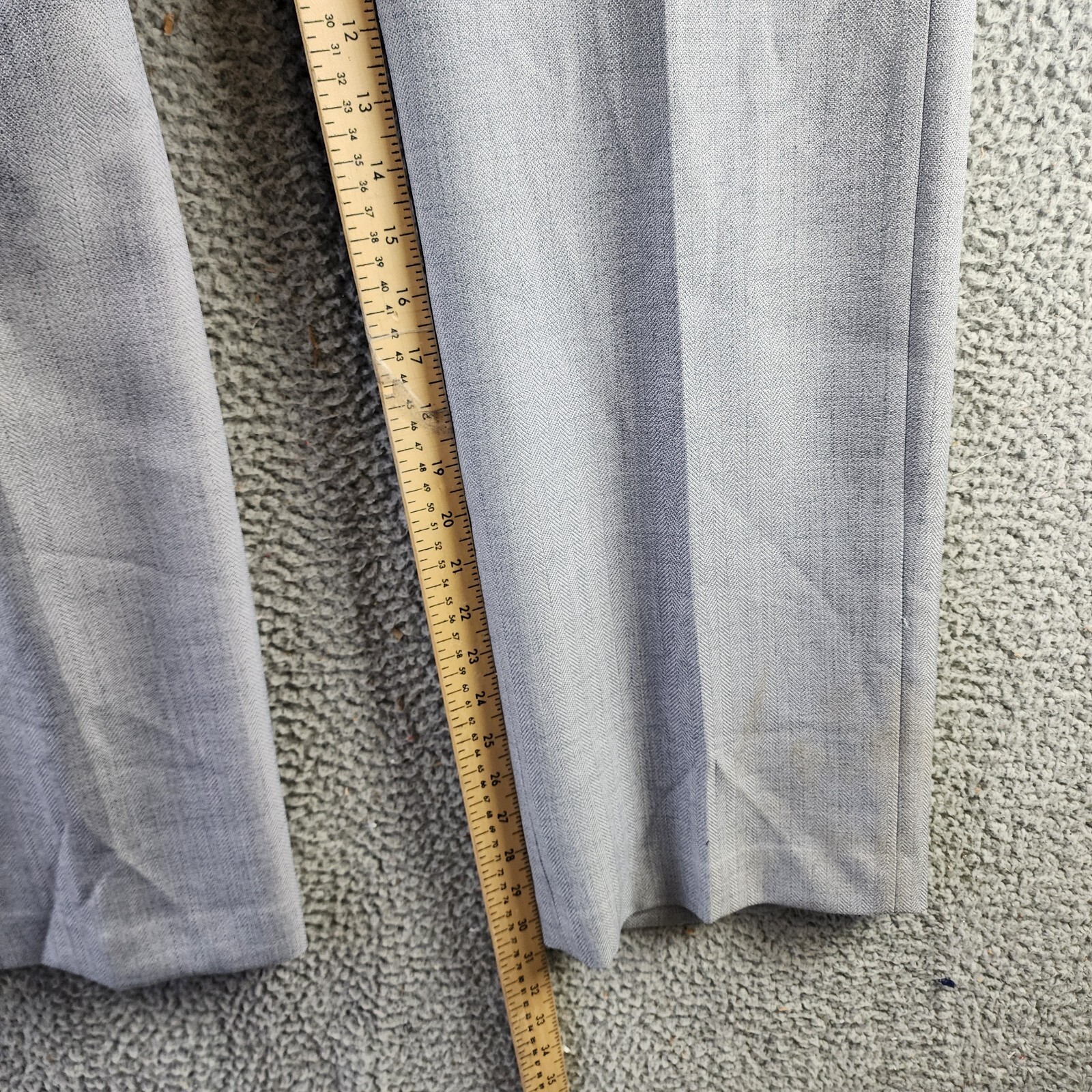 Le Suit Herringbone Pants Women's 16 Granite Pleated Front Elastic Waist Pull On - Picture 9 of 15