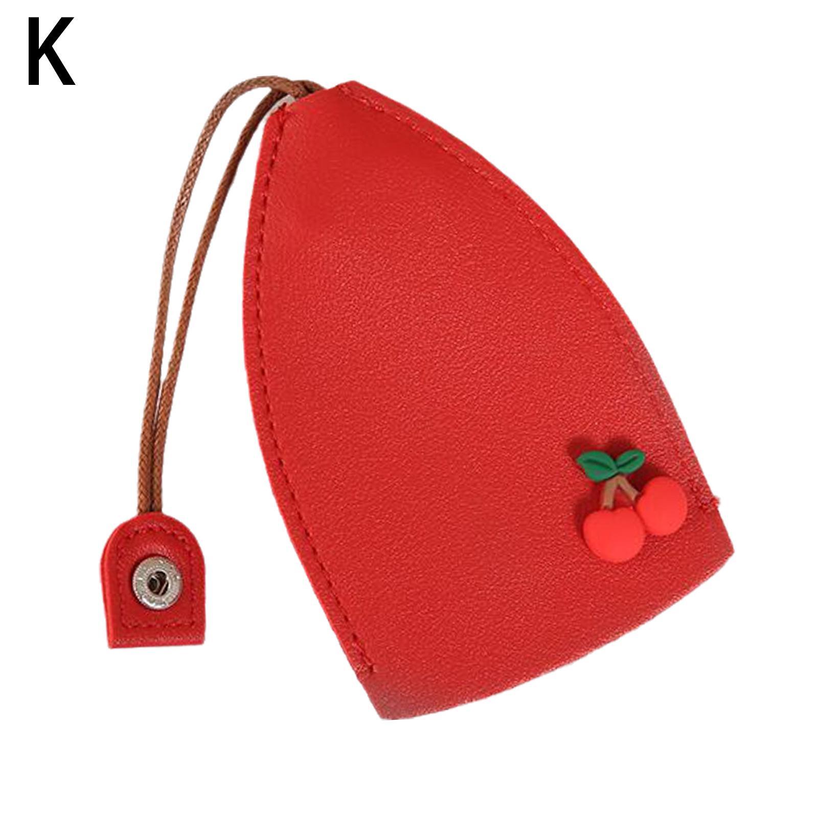 PU Leather Creative Pull Out Cute Large Capacity Car Key Case