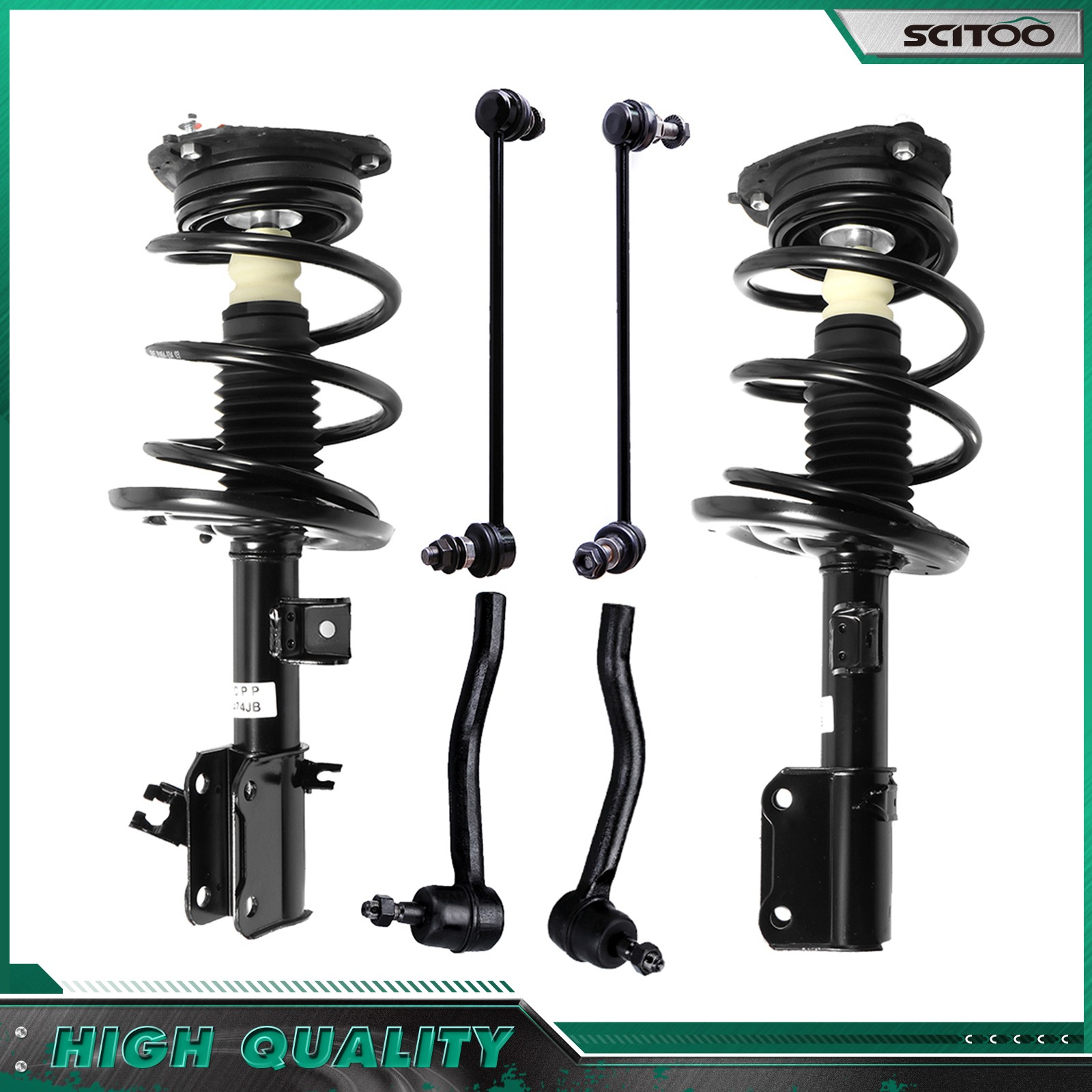 Fits 2007-2012 Nissan Altima Front Strut w/ Coil Spring