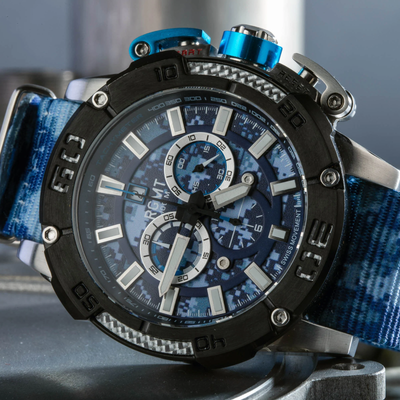 RGMT RGMT BATTLE DRESS SWISS CHRONOGRAPH CAMO BLUE