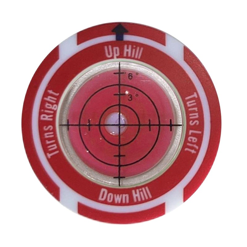 Golf Marker Level Golf Hat Clip Putt Golf Ball Marker Round Bubble Level