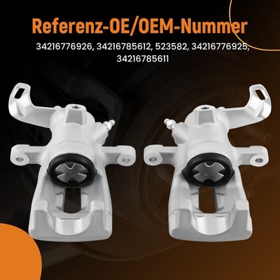 2x Rear Brake Caliper Left & Right For Mini Cooper R55 R56 R57 R58 34216785612