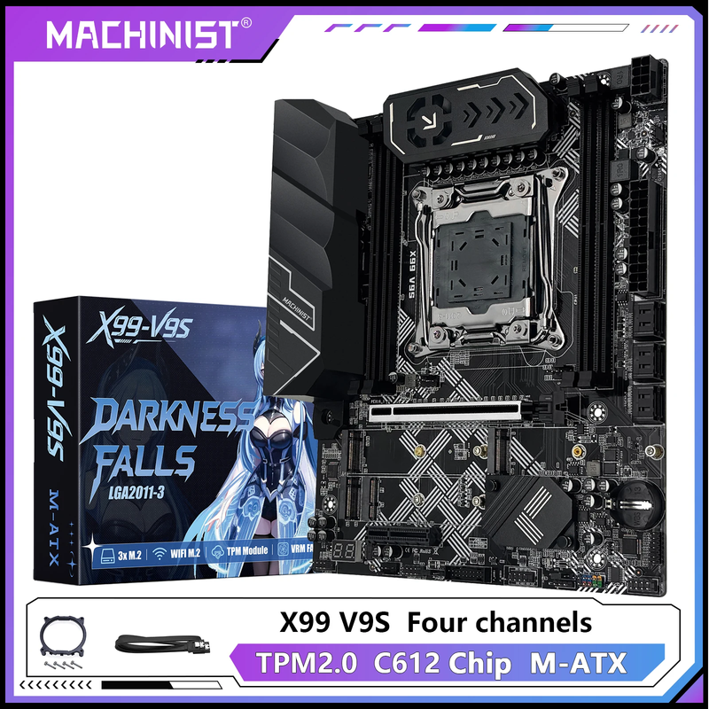 Scheda Madre Machinist X99 V9S LGA 2011-3 DDR4 M.2 NVMe TPM 2.0 Xeon E5