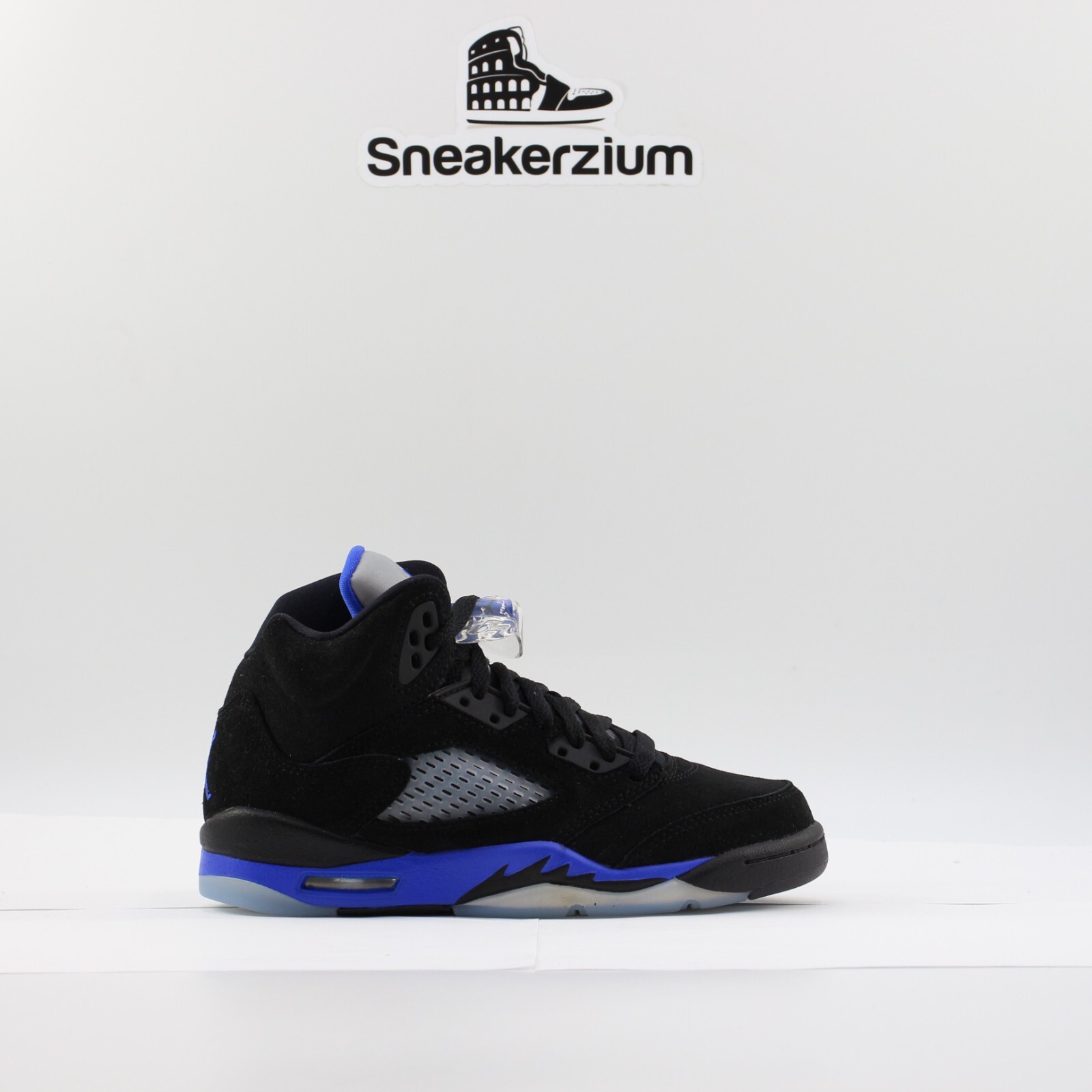 

Кроссовки Nike Air Jordan 5 Retro Racer Blue 440888-004 GS, размер 3,5 года, новые, Синий, Air Jordan 5
