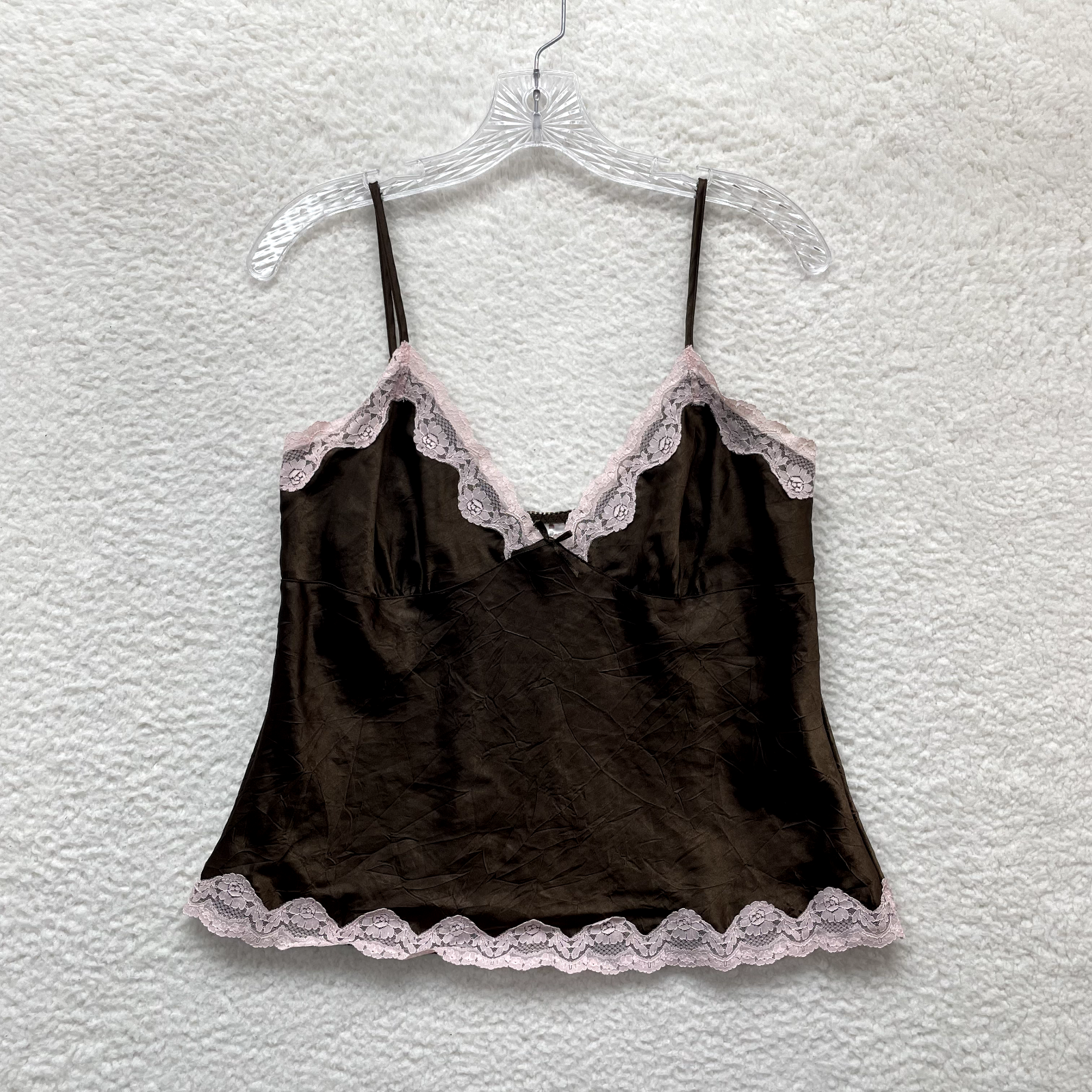 一点物　Y2K 00s Burberry vintage camisole Y2K Vintage No Boundaries Camisole Top L Large Brown Pink