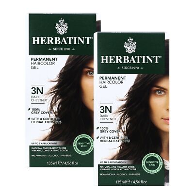 Herbatint 3N-Темный каштан в упаковке 2 шт (9,12 жидких унций)