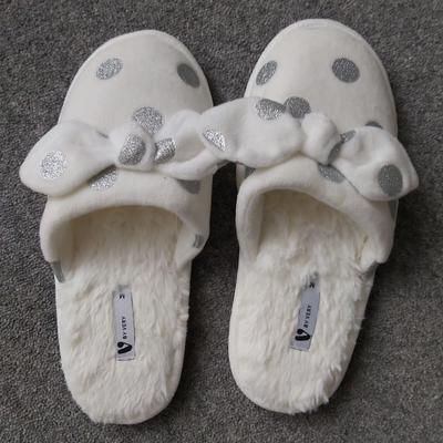 Glitter mule slippers sales