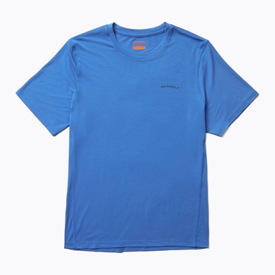 

Merrell Men Tencel Short Sleeve Tee Victoria Blue ST Shirt Полиэстер