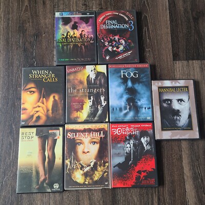 Horror Movie DVD Lot Of 9 Strangers Rest Stop Dead Ahead Final Destination *READ