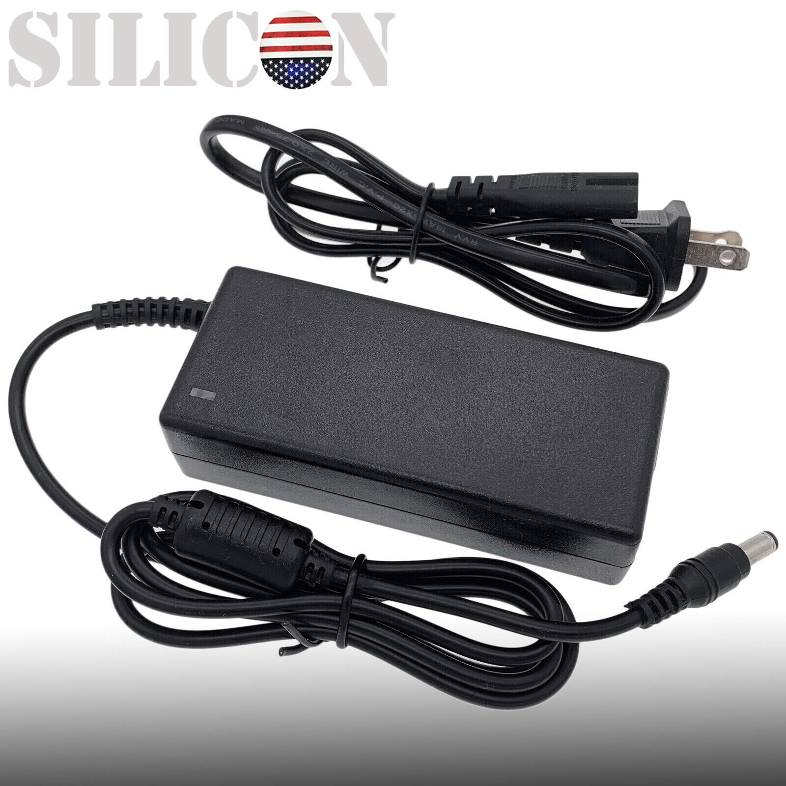 24V 2A AC DC Adapter Power Supply Cord Charger For LCD Monitor Printer 5.5mm Tip