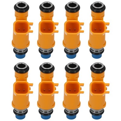 Front Fuel Injectors Set 8pcs for Jaguar S-Type V8 4.2L 03-05 12 Hole