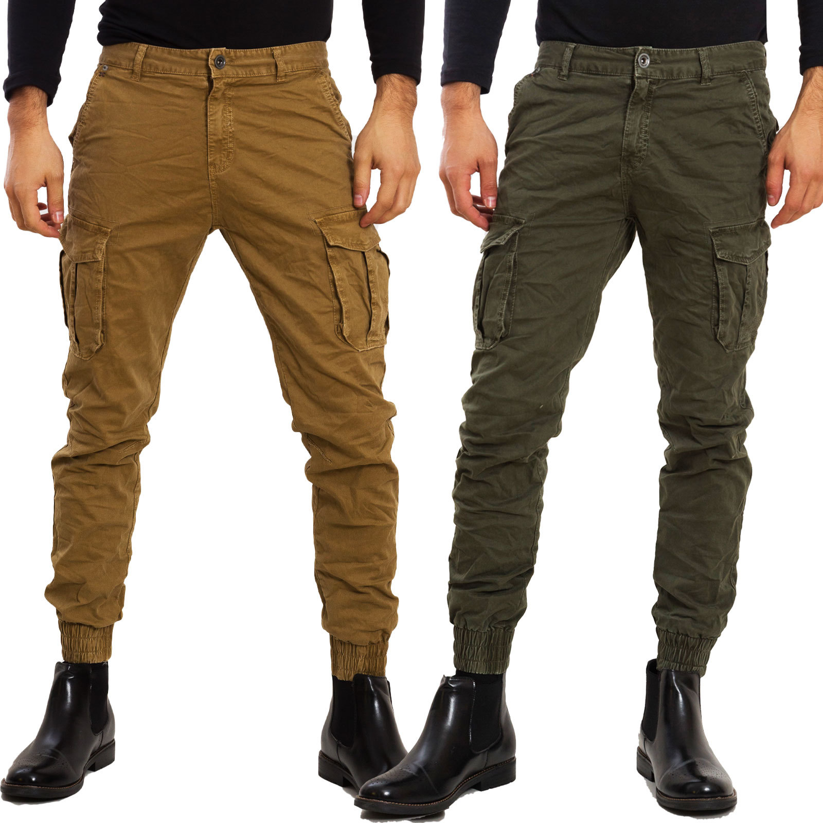 slim fit military cargo pants