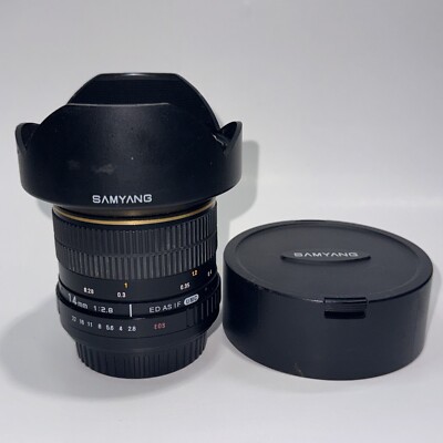 Samyang 14mm f/2.8 ED AS IF UMC EOS Lens for Canon -  Black Clean Pre Owned