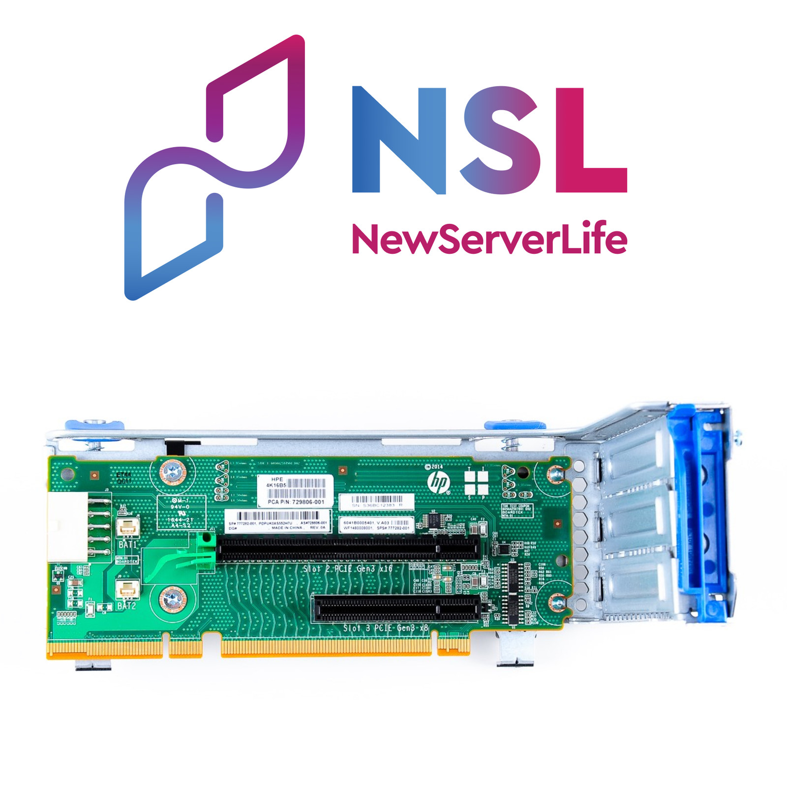 HPE DL380 Gen9 RISER 1 Cage 719078-001 729806-001 777282-001