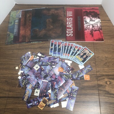 Parts/Pieces Battletech Solaris VII 1660 PARTIAL Game Maps Cards - Incomplete