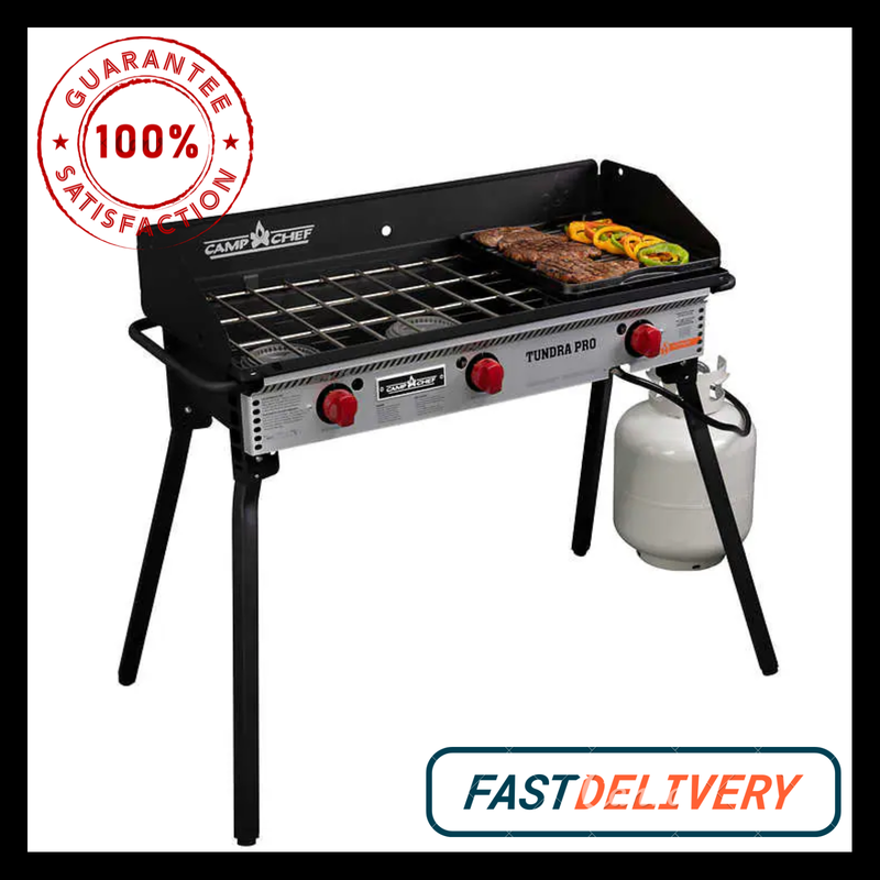 Tundra 3 Burner Stove with Griddle