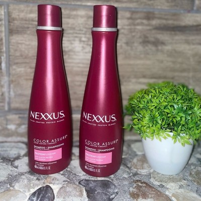 2 Pack NEXXUS COLOR ASSURE SULFATE-FREE COLORED HAIR SHAMPOO FOR COLORED NEW