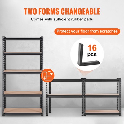 Storage Shelving Unit Garage Storage Rack 5-Tier Adjustable 2000 lbs Load