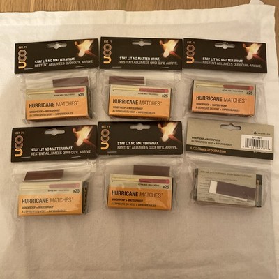Uco Wind And Waterproof Matches X25 In Each Sealed Box