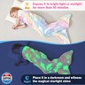 Viviland Kids Mermaid Tail Blanket - Mermaid Tail Blankets Glow in The Dark - Flannel Mermaid Blanket Gifts for Girls - Luminous Unicorn Super Soft Tie Dye Girls - Multicolor Jellyfish 17