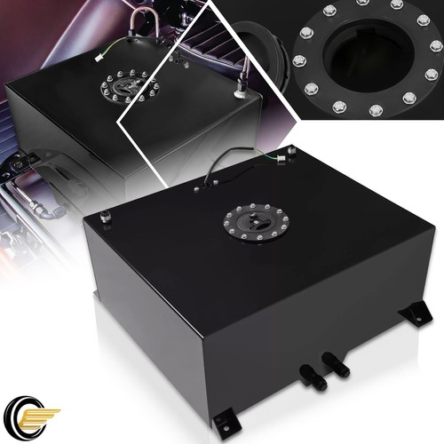 20 Gallon Powder Coated Aluminum Racing Drift Fuel Cell Tank + Level Sender