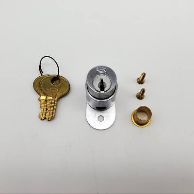 Corbin 02290 Sliding Door Lock Satin Chrome 7/8'' D Cyl 3/8'' Throw Keyed Alike