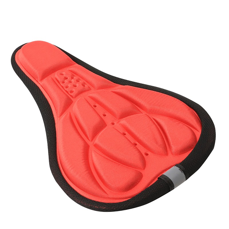 💝 3D Bicycle Bike Sponge Seat Cushion Cover Comfort Soft Wide Saddle Sporty Pad