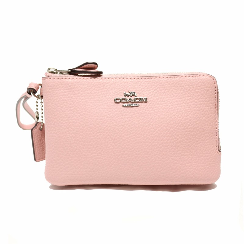 coach double corner zip wallet