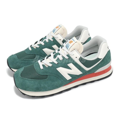 New Balance 574 Green White Orange Men Unisex Lifestyle Casual Shoes U574VPG-D