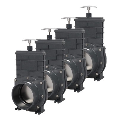 4 Pack Valterra Edelstahl Zugschieber Absperrschieber 110 mm Klebemuffe 4 Stück