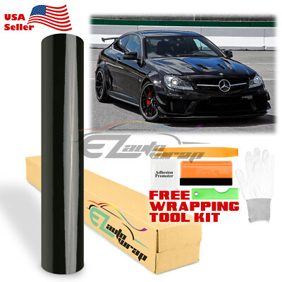 Gloss Glossy Vinyl Wrap Car Auto Vehicle Sticker Decal Film Air Bubble Free