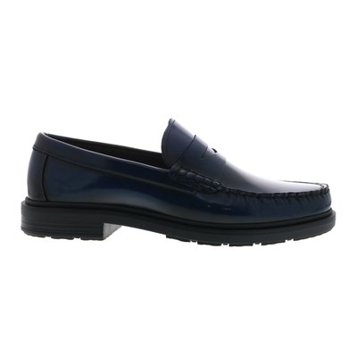 Bruno Magli Mello MB3MELN0 Мужские синие кожаные мокасины и слипоны Penny Shoes