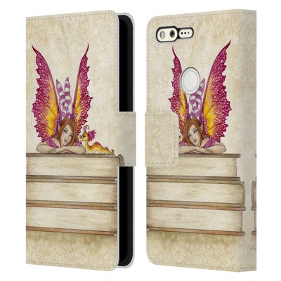 OFFICIAL AMY BROWN LOVELY FAIRIES LEATHER BOOK WALLET CASE FOR GOOGLE PHONES