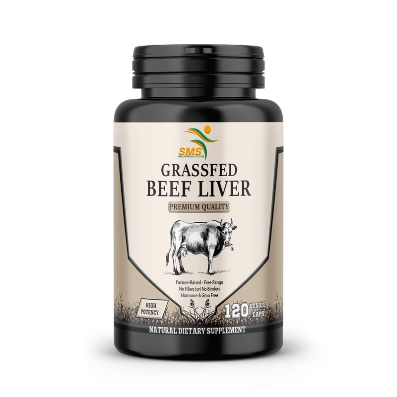 Desiccated Beef Liver Capsules, Certified 100% Grass Fed Undefatted 120