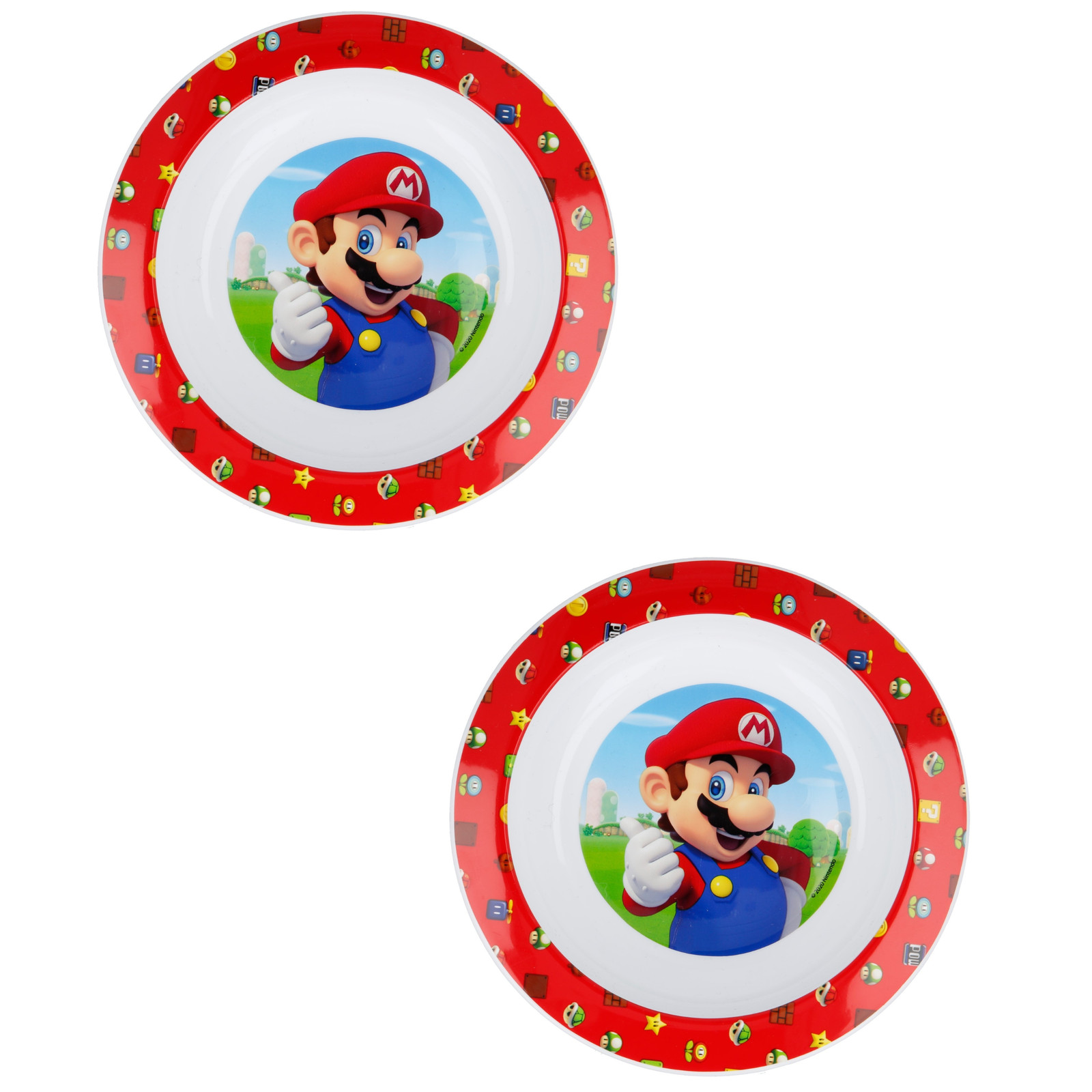 Schüssel Set Super Mario Kinder Müslischale Plastikschüssel Kindergeschirr