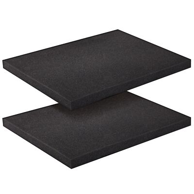 2-Pack Packing Foam Sheets, Polyurethane Cushioning Moving Insert Pads (16x12x1)