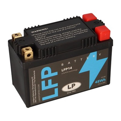 Batería de litio LANDPORT LFP14 12V reemplaza YT10B-4 YTX12A-BS 12N10-3A-2